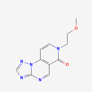 molecular formula C11H11N5O2 B4658067 7-(2-methoxyethyl)pyrido[3,4-e][1,2,4]triazolo[1,5-a]pyrimidin-6(7H)-one 