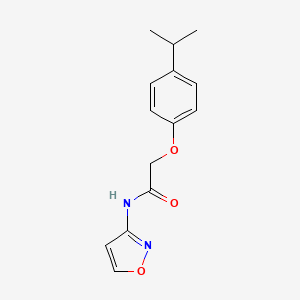 molecular formula C14H16N2O3 B4658125 2-(4-isopropylphenoxy)-N-3-isoxazolylacetamide 