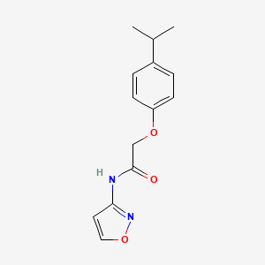 N-(12-OXAZOL-3-YL)-2-[4-(PROPAN-2-YL)PHENOXY]ACETAMIDE