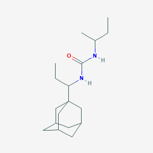 molecular formula C18H32N2O B4658130 N-[1-(1-adamantyl)propyl]-N'-(sec-butyl)urea 