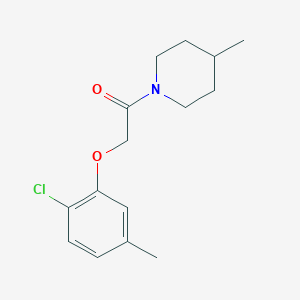 molecular formula C15H20ClNO2 B4658131 1-[(2-chloro-5-methylphenoxy)acetyl]-4-methylpiperidine 