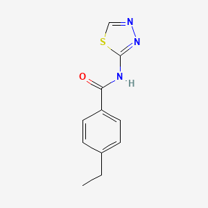 molecular formula C11H11N3OS B4658147 4-ethyl-N-1,3,4-thiadiazol-2-ylbenzamide 