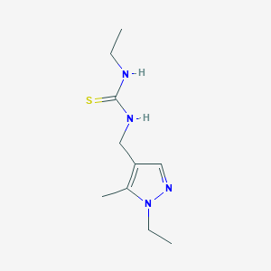 N-ethyl-N'-[(1-ethyl-5-methyl-1H-pyrazol-4-yl)methyl]thiourea