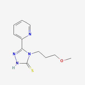 4-(3-methoxypropyl)-5-(2-pyridinyl)-4H-1,2,4-triazole-3-thiol