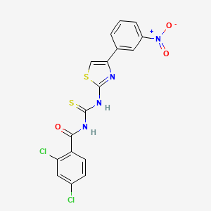 molecular formula C17H10Cl2N4O3S2 B4658181 1-(2,4-DICHLOROBENZOYL)-3-[4-(3-NITROPHENYL)-1,3-THIAZOL-2-YL]THIOUREA 