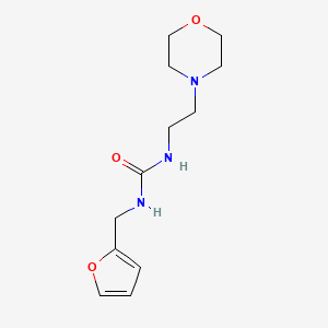 molecular formula C12H19N3O3 B4658195 N-(2-furylmethyl)-N'-[2-(4-morpholinyl)ethyl]urea 