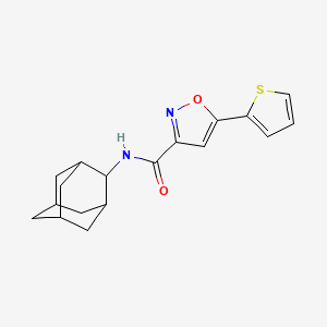 molecular formula C18H20N2O2S B4658200 N~3~-(2-ADAMANTYL)-5-(2-THIENYL)-3-ISOXAZOLECARBOXAMIDE 