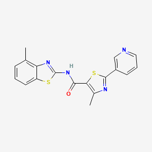 4-METHYL-N-(4-METHYL-1,3-BENZOTHIAZOL-2-YL)-2-(3-PYRIDYL)-1,3-THIAZOLE-5-CARBOXAMIDE