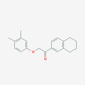 molecular formula C20H22O2 B4658249 2-(3,4-dimethylphenoxy)-1-(5,6,7,8-tetrahydro-2-naphthalenyl)ethanone 