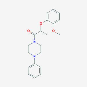 2-(2-Methoxyphenoxy)-1-(4-phenylpiperazin-1-yl)propan-1-one