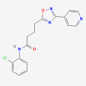 N-(2-chlorophenyl)-4-[3-(4-pyridinyl)-1,2,4-oxadiazol-5-yl]butanamide