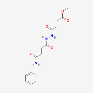 molecular formula C16H21N3O5 B465831 Methyl 4-{2-[4-(benzylamino)-4-oxobutanoyl]hydrazino}-4-oxobutanoate CAS No. 356524-99-7
