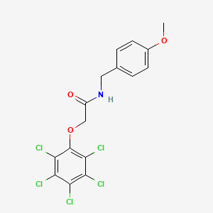 N-(4-methoxybenzyl)-2-(pentachlorophenoxy)acetamide