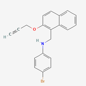 (4-bromophenyl){[2-(2-propyn-1-yloxy)-1-naphthyl]methyl}amine