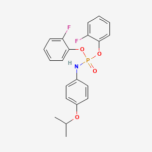 molecular formula C21H20F2NO4P B4658433 N-bis(2-fluorophenoxy)phosphoryl-4-propan-2-yloxyaniline 