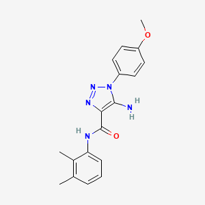 molecular formula C18H19N5O2 B4658451 5-amino-N-(2,3-dimethylphenyl)-1-(4-methoxyphenyl)-1H-1,2,3-triazole-4-carboxamide 