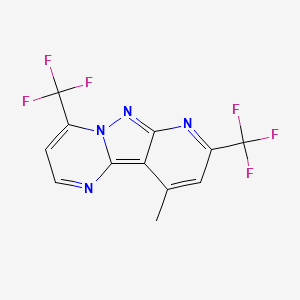 10-methyl-4,8-bis(trifluoromethyl)pyrido[2',3':3,4]pyrazolo[1,5-a]pyrimidine