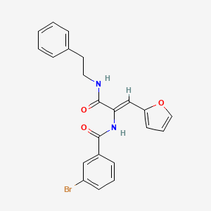 3-bromo-N-(2-(2-furyl)-1-{[(2-phenylethyl)amino]carbonyl}vinyl)benzamide