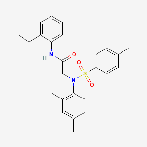 N~2~-(2,4-dimethylphenyl)-N~1~-(2-isopropylphenyl)-N~2~-[(4-methylphenyl)sulfonyl]glycinamide