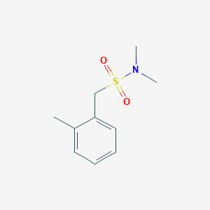 molecular formula C10H15NO2S B4658488 N,N-dimethyl-1-(o-tolyl)methanesulfonamide 