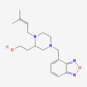 2-[4-(2,1,3-benzoxadiazol-4-ylmethyl)-1-(3-methyl-2-buten-1-yl)-2-piperazinyl]ethanol