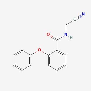 molecular formula C15H12N2O2 B4658519 N-(cyanomethyl)-2-phenoxybenzamide 