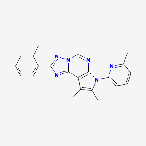 8,9-dimethyl-2-(2-methylphenyl)-7-(6-methyl-2-pyridinyl)-7H-pyrrolo[3,2-e][1,2,4]triazolo[1,5-c]pyrimidine