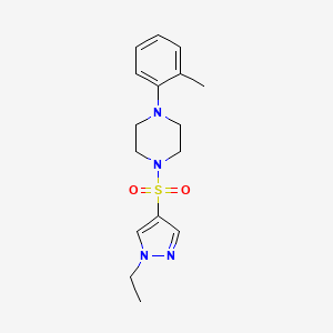 1-[(1-ethyl-1H-pyrazol-4-yl)sulfonyl]-4-(2-methylphenyl)piperazine