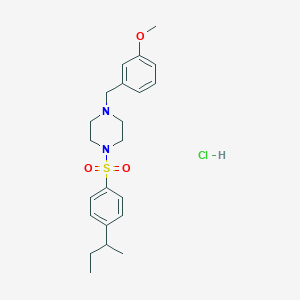 1-[(4-sec-butylphenyl)sulfonyl]-4-(3-methoxybenzyl)piperazine hydrochloride