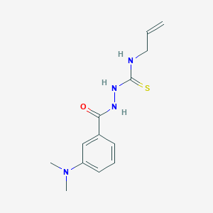 N-allyl-2-[3-(dimethylamino)benzoyl]hydrazinecarbothioamide