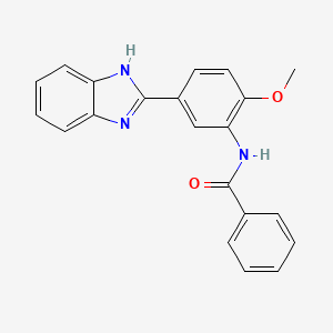 N-[5-(1H-benzimidazol-2-yl)-2-methoxyphenyl]benzamide