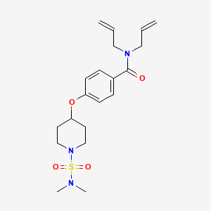 N,N-diallyl-4-({1-[(dimethylamino)sulfonyl]-4-piperidinyl}oxy)benzamide