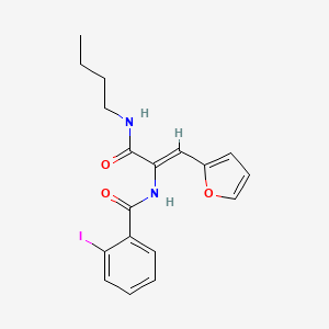 N-[1-[(butylamino)carbonyl]-2-(2-furyl)vinyl]-2-iodobenzamide