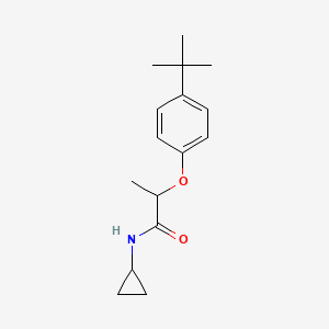 molecular formula C16H23NO2 B4658819 2-(4-tert-butylphenoxy)-N-cyclopropylpropanamide 