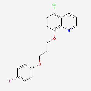 5-chloro-8-[3-(4-fluorophenoxy)propoxy]quinoline