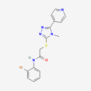 N-(2-bromophenyl)-2-{[4-methyl-5-(pyridin-4-yl)-4H-1,2,4-triazol-3-yl]sulfanyl}acetamide