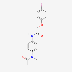 molecular formula C17H17FN2O3 B4658872 2-(4-FLUOROPHENOXY)-N-[4-(N-METHYLACETAMIDO)PHENYL]ACETAMIDE 