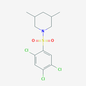 3,5-dimethyl-1-[(2,4,5-trichlorophenyl)sulfonyl]piperidine