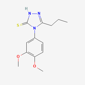 molecular formula C13H17N3O2S B4658887 4-(3,4-dimethoxyphenyl)-5-propyl-4H-1,2,4-triazole-3-thiol 