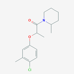 1-[2-(4-chloro-3-methylphenoxy)propanoyl]-2-methylpiperidine