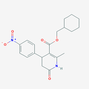 cyclohexylmethyl 2-methyl-4-(4-nitrophenyl)-6-oxo-1,4,5,6-tetrahydro-3-pyridinecarboxylate