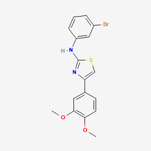 N-(3-bromophenyl)-4-(3,4-dimethoxyphenyl)-1,3-thiazol-2-amine