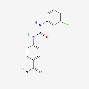 4-({[(3-chlorophenyl)amino]carbonyl}amino)-N-methylbenzamide