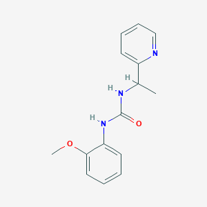 N-(2-METHOXYPHENYL)-N'-[1-(2-PYRIDYL)ETHYL]UREA