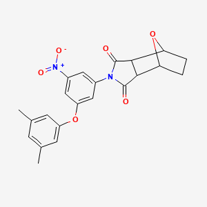 4-[3-(3,5-dimethylphenoxy)-5-nitrophenyl]-10-oxa-4-azatricyclo[5.2.1.0~2,6~]decane-3,5-dione