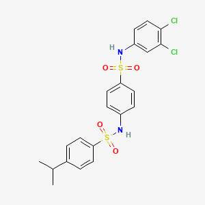 N-(4-{[(3,4-dichlorophenyl)amino]sulfonyl}phenyl)-4-isopropylbenzenesulfonamide