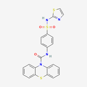 N-{4-[(1,3-thiazol-2-ylamino)sulfonyl]phenyl}-10H-phenothiazine-10-carboxamide