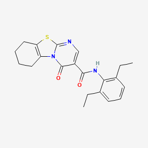 N-(2,6-diethylphenyl)-4-oxo-6,7,8,9-tetrahydro-4H-pyrimido[2,1-b][1,3]benzothiazole-3-carboxamide