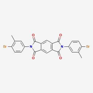 molecular formula C24H14Br2N2O4 B4659435 2,6-BIS(4-BROMO-3-METHYLPHENYL)-1H,2H,3H,5H,6H,7H-PYRROLO[3,4-F]ISOINDOLE-1,3,5,7-TETRONE 