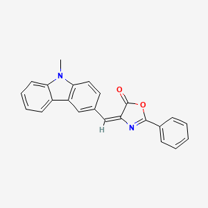 4-[(9-methyl-9H-carbazol-3-yl)methylene]-2-phenyl-1,3-oxazol-5(4H)-one